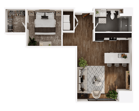 1 bed, 1 bath apartment home at 24fifty in Denver, CO